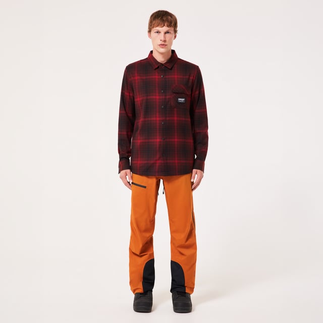 Official Oakley Standard Issue Oakley Butter Flannel Shirt - Black/Grenache Check | Oakley® | Official Oakley Standard Issue