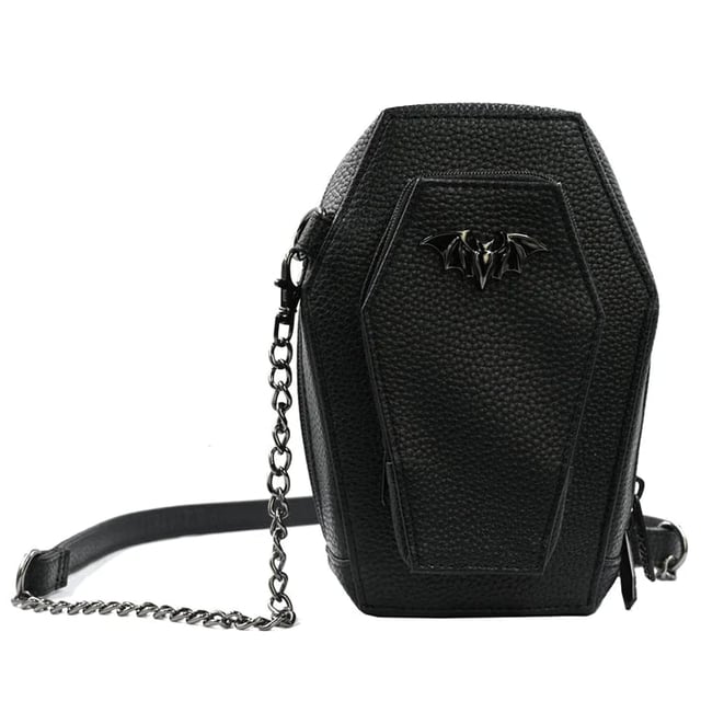 COFFIN MINI CROSSBODY BAT PURSE