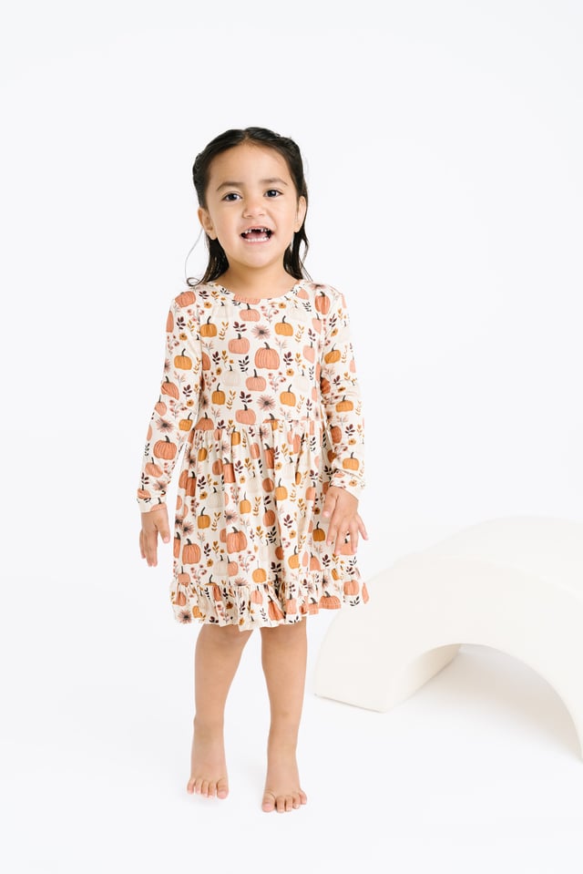 Pumpkin Garden Bamboo Dress