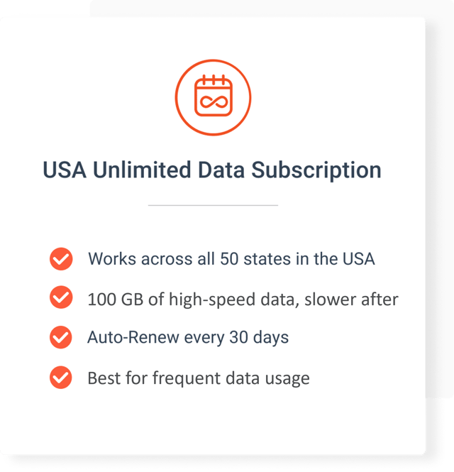 USA Unlimited Data Subscription