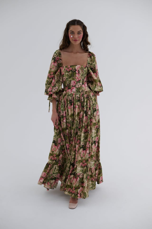 The Castle Tapestry Hourglass Gown
