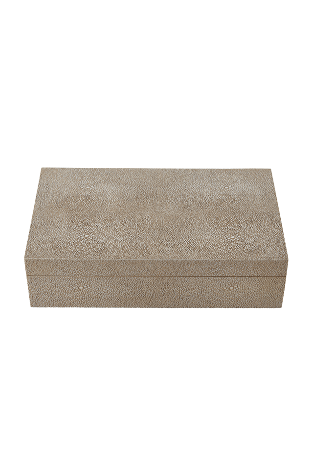 Cream Shagreen Box | Andrew Martin Cora