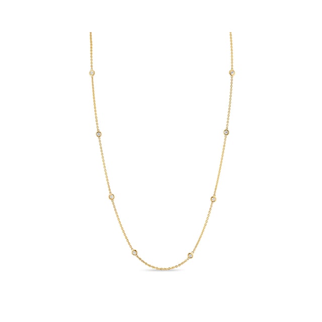Bezel By The Yard Lab Diamond Necklace