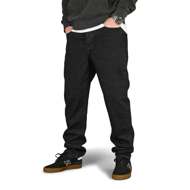 Element Regular Straight-Tapered Fit Jeans - Washed Black