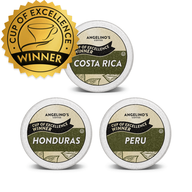Cup of Excellence Variety | #1 Costa Rica, #1 Honduras, #1 Peru (12 cups)