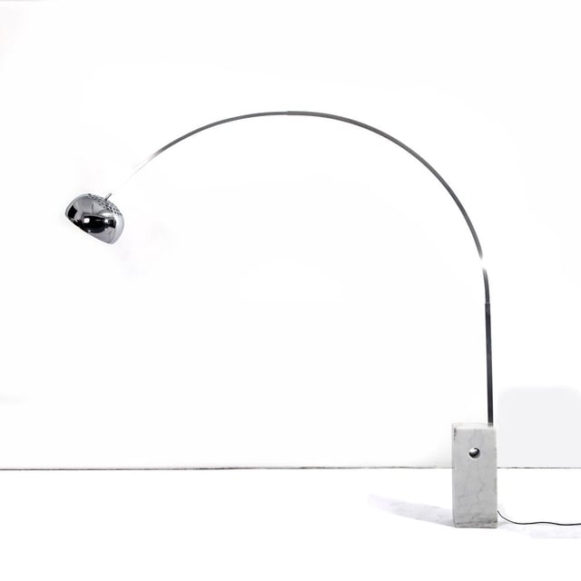 Arco Floor Lamp with Marble Base