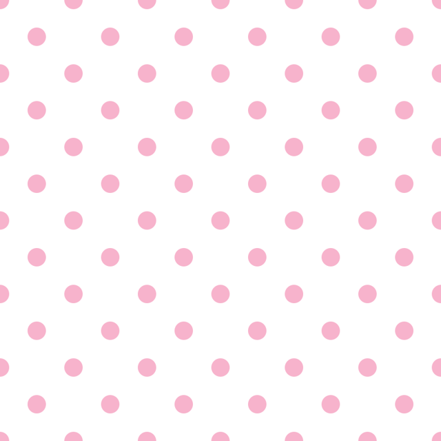 Cupid Pink Dots Fabric - White