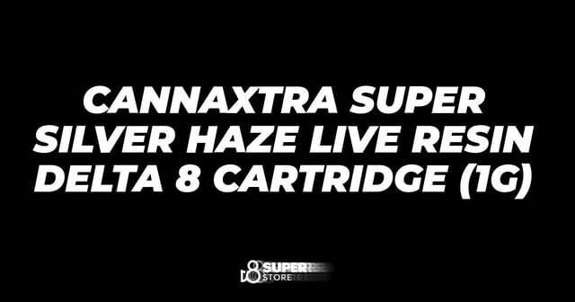 CannaXtra Super Silver Haze Live Resin Delta 8 Cartridge (1g)