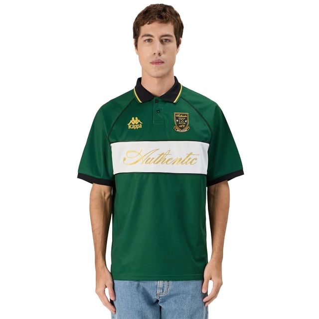 Authentic Norton Polo - Green Eden White