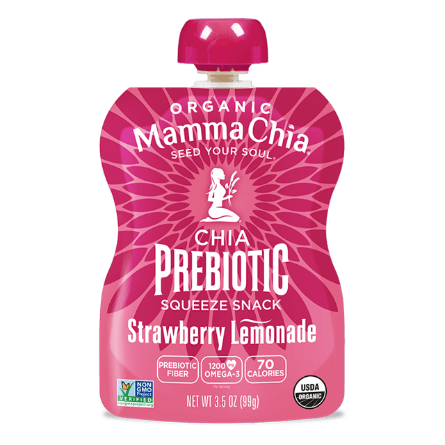 Strawberry Lemonade Organic Chia Prebiotic Squeeze