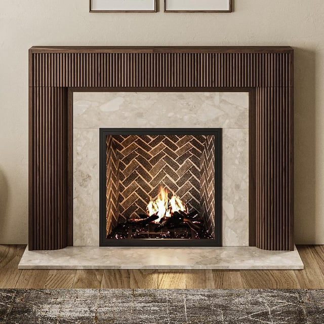 Hazel Wood Fireplace Mantel