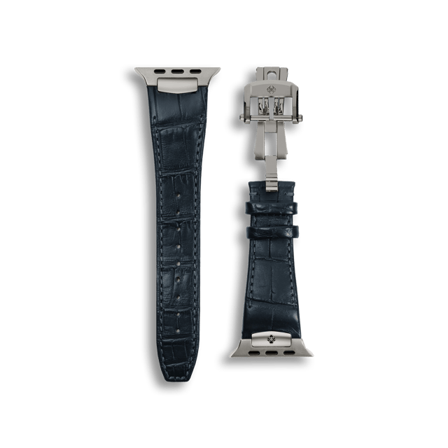 Apple Watch Strap / Alligator Leather - Navy
