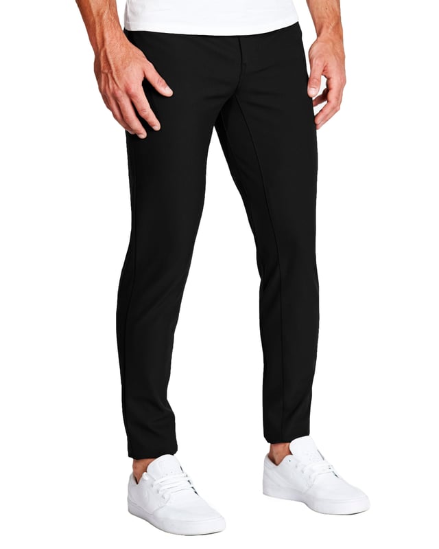 Athletic Fit Stretch Tech Chino - Black
