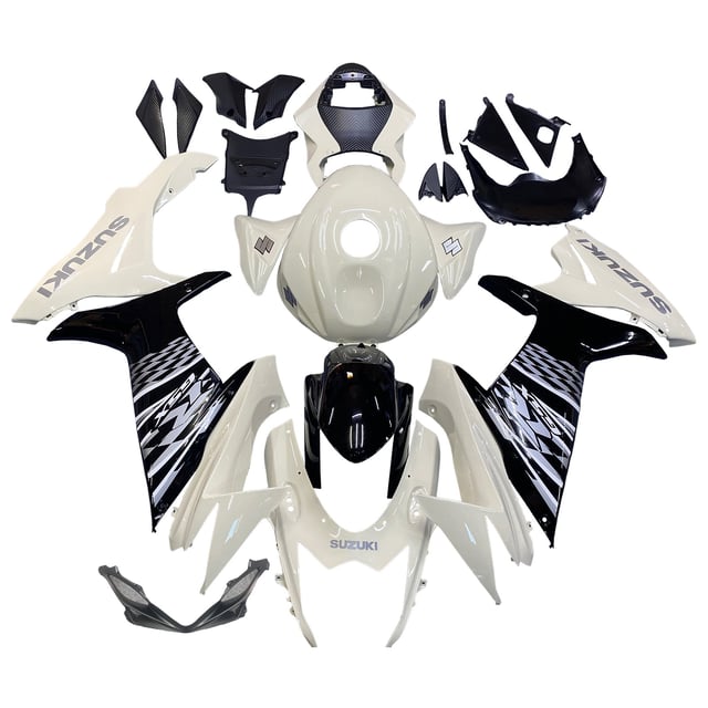 Amotopart Suzuki 2011-2025  GSXR 600/750 White Fairing Kit