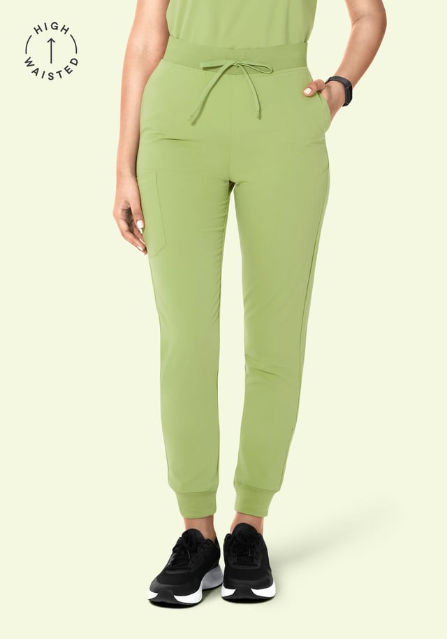 High Waisted Joggers Fern