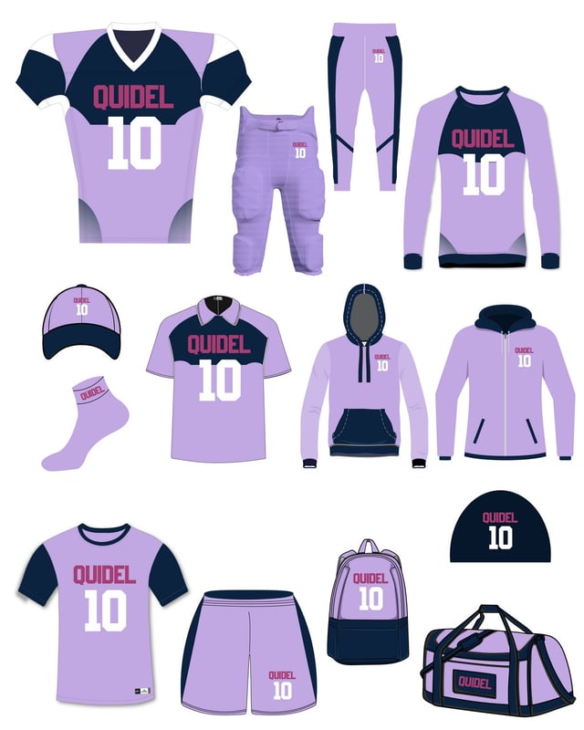 Athleisurex Full Custom Football Uniform Kit - For Women