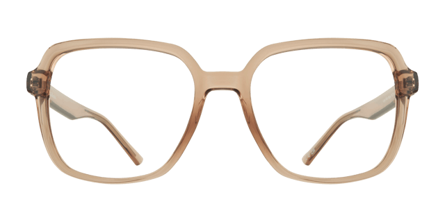 Glasses Direct ™ -Leigh Square Shiny Beige Full Rim Eyeglasses | Glasses Direct