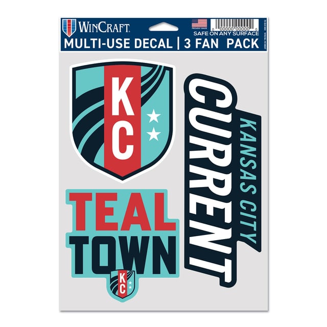 WinCraft KC Current 3-Pack Stickers
