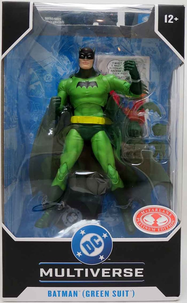 DC Multiverse Detective Comics 7 Inch Action Figure Exclusive - Batman Green Suit Red Platinum