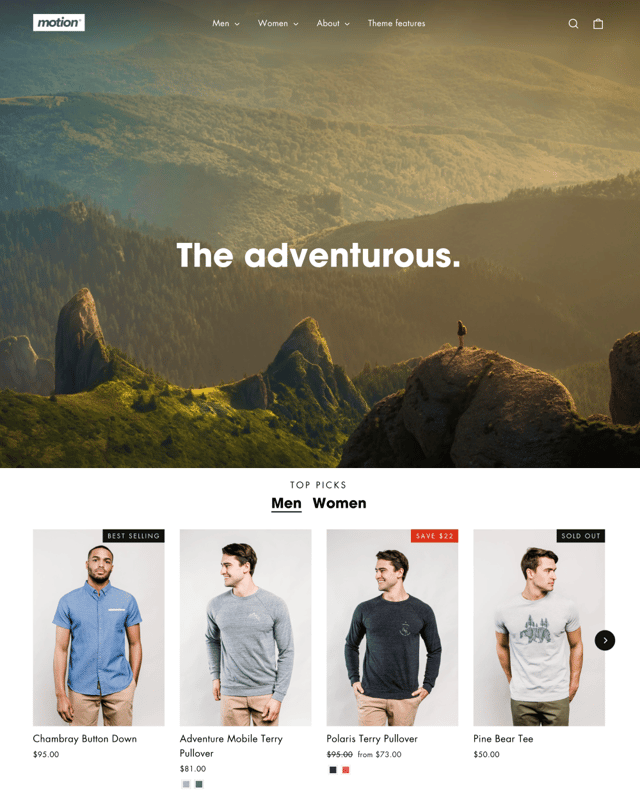 Ascent Theme - Ecommerce Website Template
