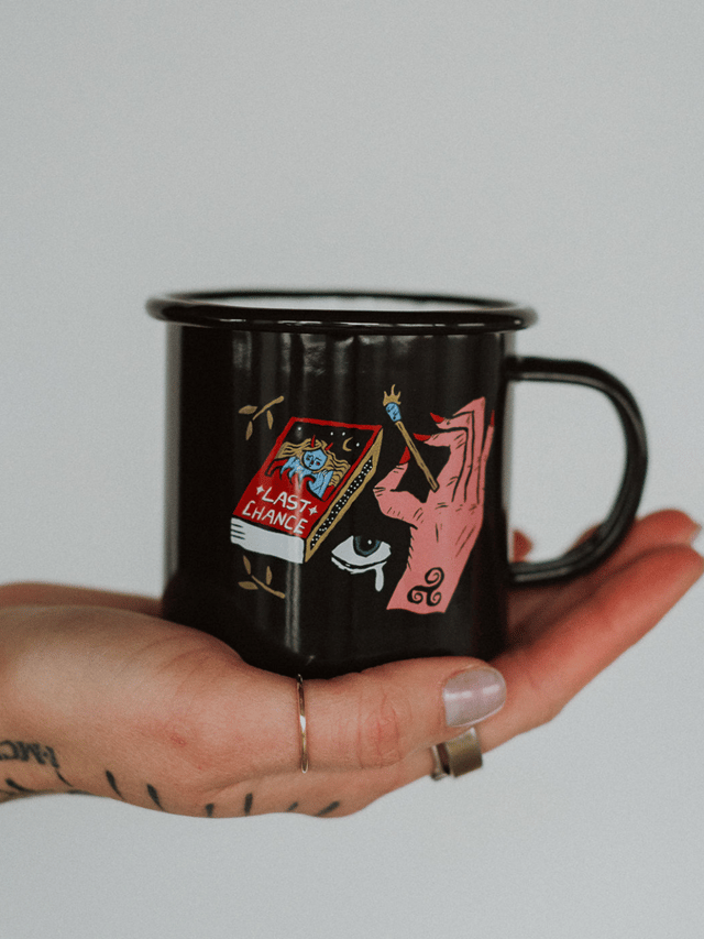 Destined to Disappoint Enamel Mug