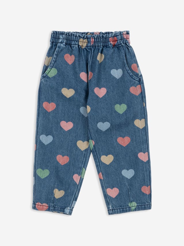 Girls Magot Denim Pants in Blue