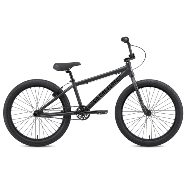 SE Bikes So Cal Flyer 24" BMX Freestyle Bike-Matte Black