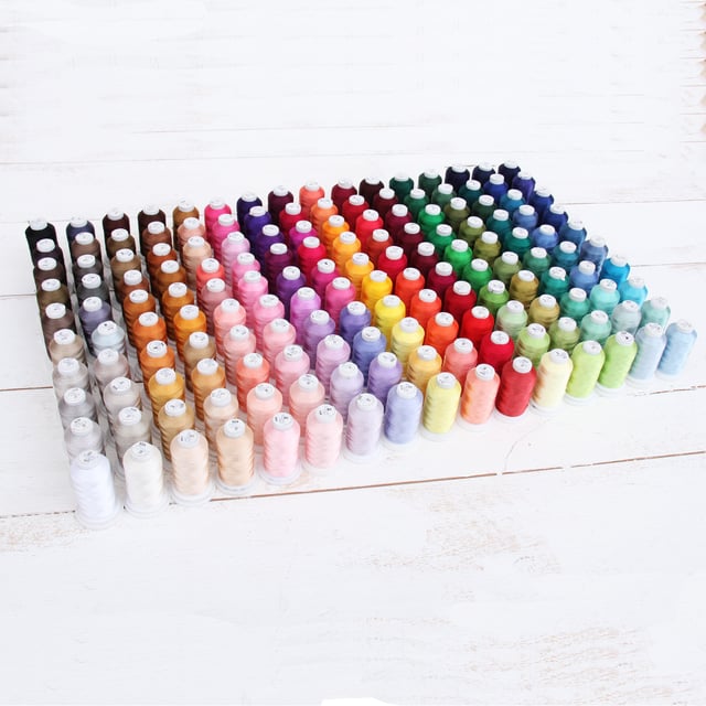 160 Cones of 500M Polyester Machine Embroidery Thread - All Colors
