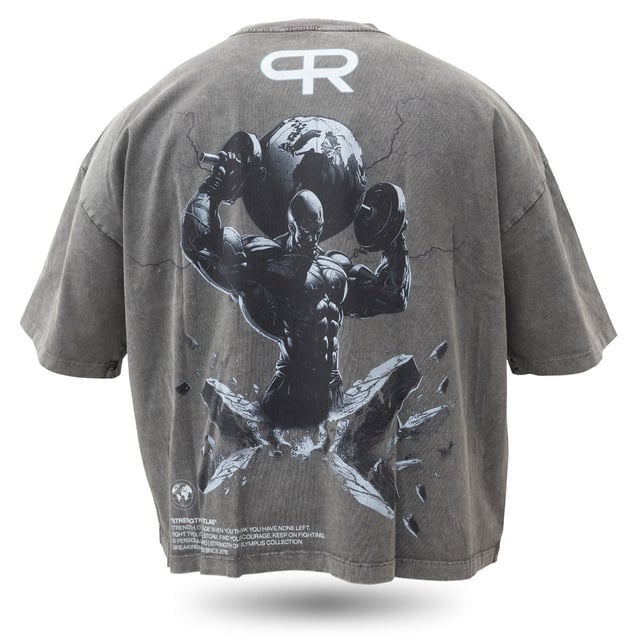 Oversize Olympus T shirts - OP911 - Atlas - Charcoal