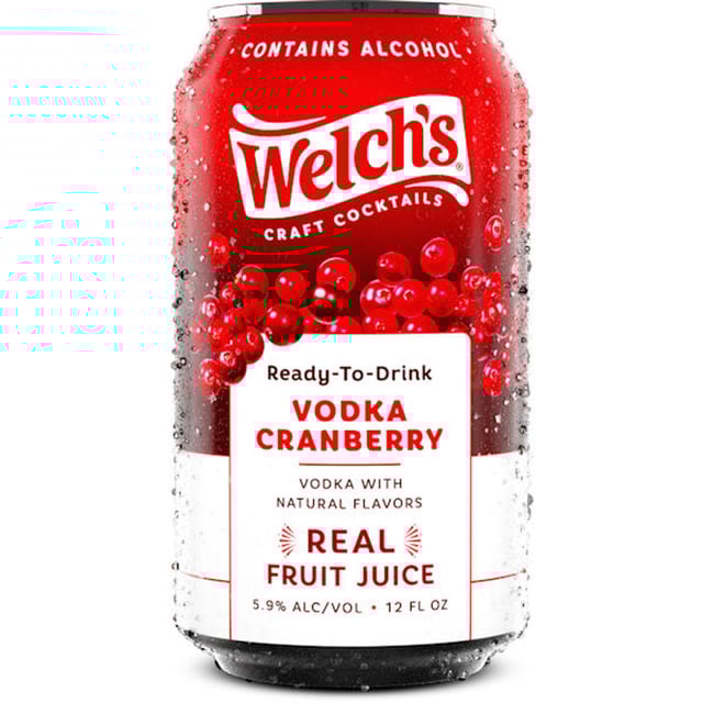 Welch's Craft Cocktails Vodka Cranberry Ready-To-Drink 4-Pack 12oz Cans