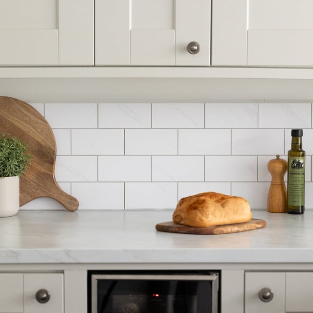 d-c-fix Marble Tile Self Adhesive Premium Wall Tile 305 x 305mm 5 Pack | Wilko