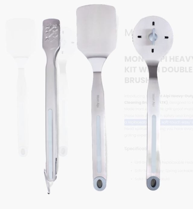 Mont Alpi Heavy Duty 3PC Tool Kit w/ Double Cleaning Brush - MATK