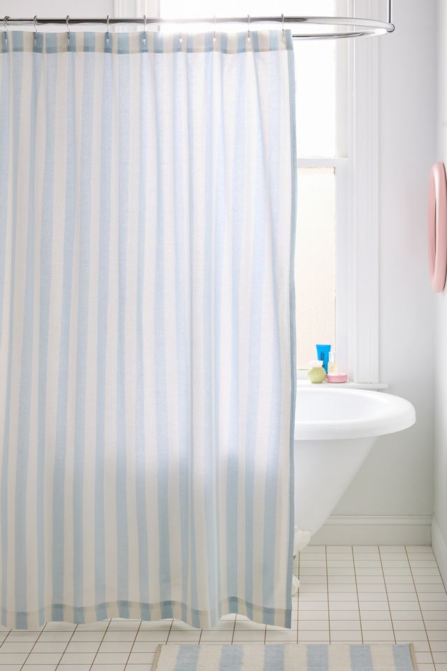 Awning Stripe Patterned Shower Curtain