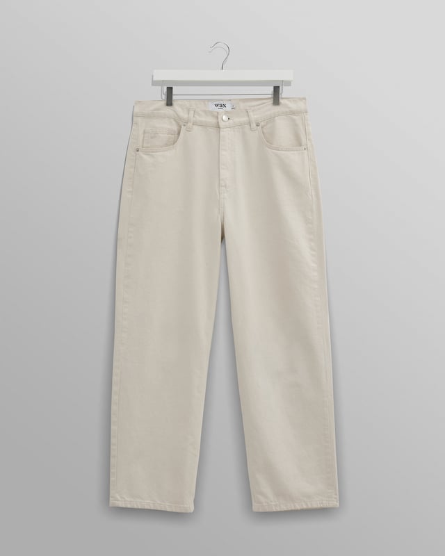 Felix - Ecru Loose Fit Denim Jeans