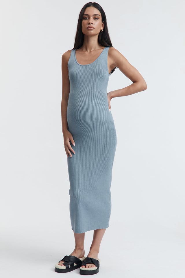 Coastline Knit Dress (Pacific Blue) - FINAL SALE