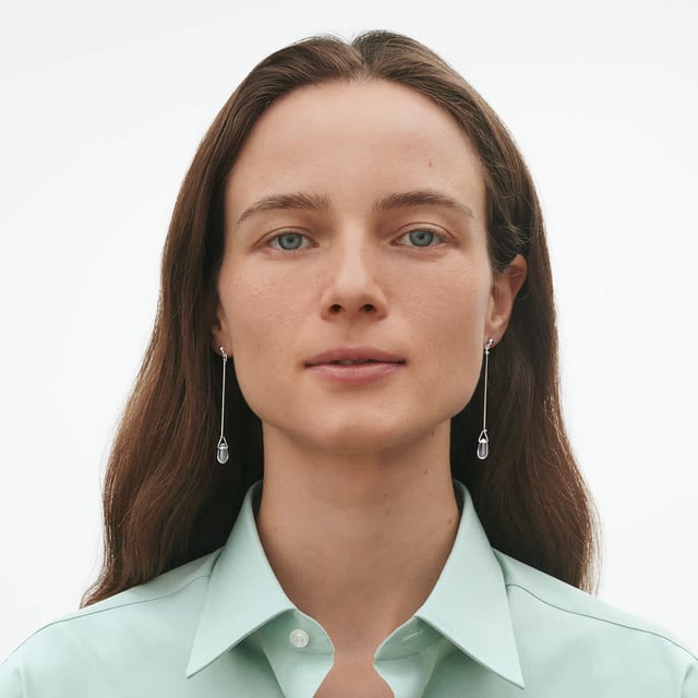 VIVIANNA TORUN 純銀鑲水晶長耳環