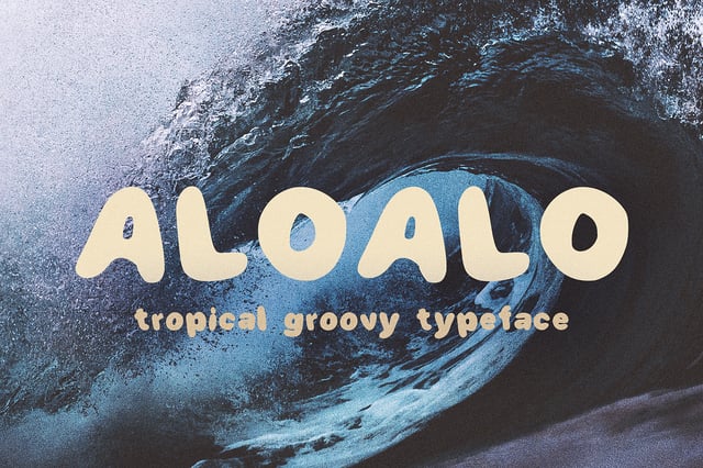 Aloalo – Tropical Groovy Typeface