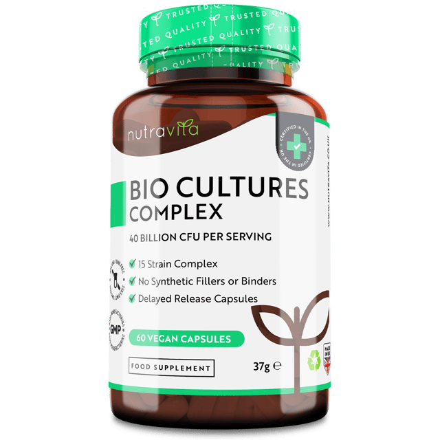 40 Billion CFU 15 Strain Bio Complex Cultures for Digestive Health