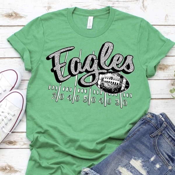 School Spirit Mascot Tee - 30 Mascot Options Available