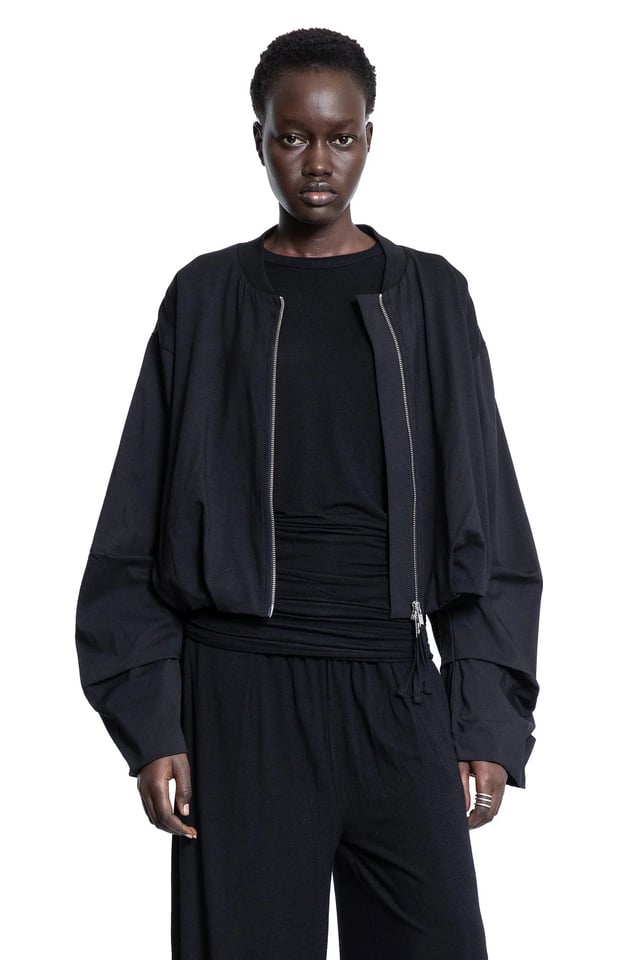 Stretch Cotton Modal Cropped Bomber