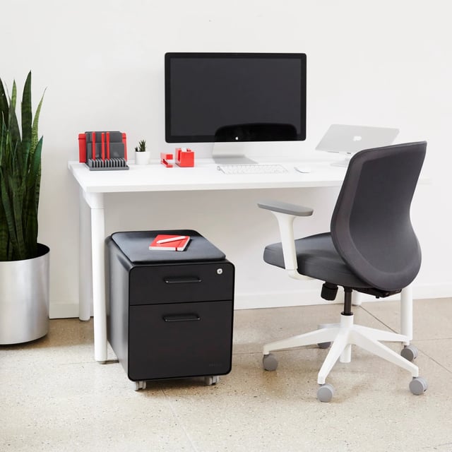 Mini Stow 2-Drawer File Cabinet, Rolling