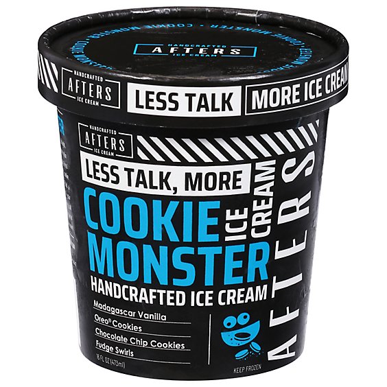 Afters Cookie Monster Ice Cream - 16 Oz