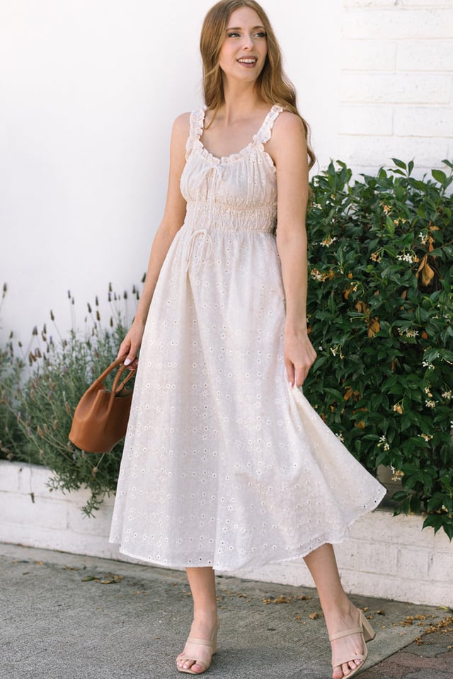 Camille Bow Midi Dress