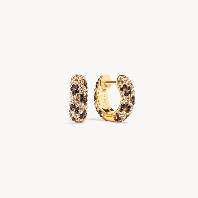 Small Sparkle Hoop Earrings