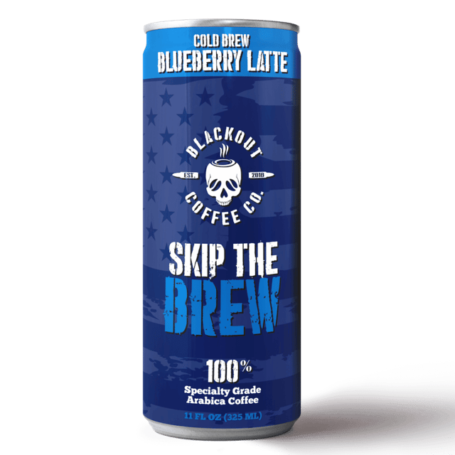 Blackout Coffee RTD Cold Brew BLUEBERRY LATTE 12 Pack
