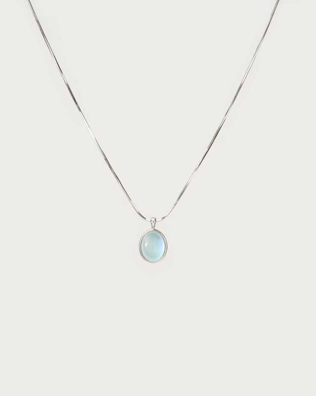 Waterdrop Necklace in Marine Blue