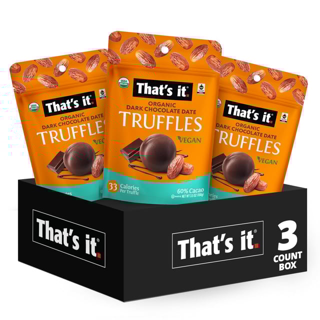 Organic Dark Chocolate Date Truffles