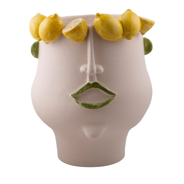 Domitilla Multicolor Ceramic Head Vase