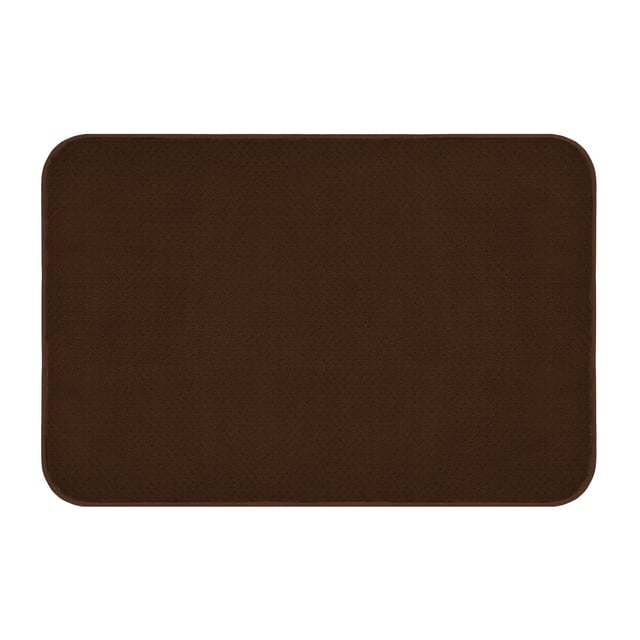Skid-Resistant Area Rug Chocolate Brown
