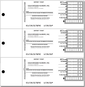 Desk Set Deposit Slips